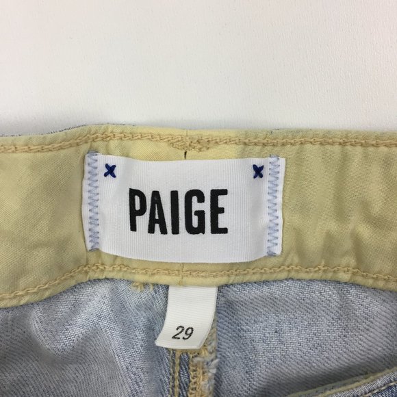 PAIGE Silver Rhinestone JIMMY JIMMY SKINNY Jeans - Picture 2 of 11